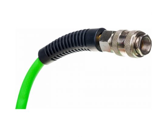 Шланг эластичный резиновый с защитой от перегибов на концах (20 м, 6х12 мм, ПВХ покрытие, быстросъемные соединения) Pegas pneumatic 4932 – изображение 2