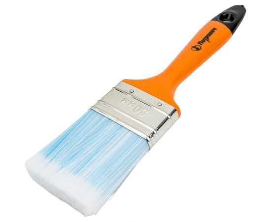 Плоская кисть Петрович 50 мм, искусственная щетина, пластиковая рукоятка 4100002400 – изображение 2