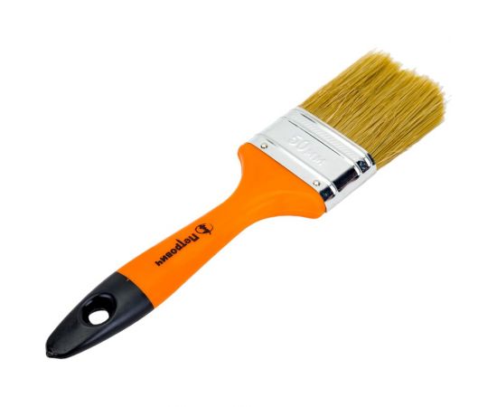 Плоская кисть Петрович 50 мм, смешанная щетина, пластиковая рукоятка 4100002369 – изображение 2