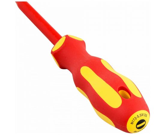 Шлицевая отвертка NORGAU VDE N172- 5,5х125 Slim 067063155 – изображение 2