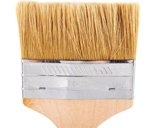 Флейцевая кисть НИКИЩЕ КФ-100 мм, натуральная щетина 02-02-08 – изображение 2