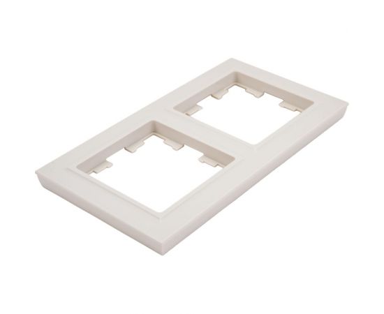 2-местная рамка IEK Brite ру-2-бркр бежевый BR-M22-K10 – изображение 2