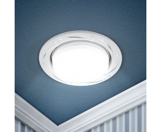 Светильник ЭРА под лампу Gx53, 220V, 13W, серебро/белый KL 77 AL WH1 Б0048963 – изображение 2