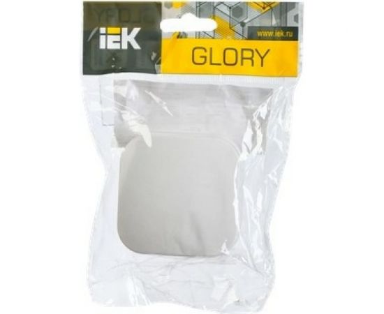 Выключатель IEK ВС20-1-0-ХД 1-клавишный с индикацией открытой установки 10А GLORY белый EVH11-K01-10 – изображение 2