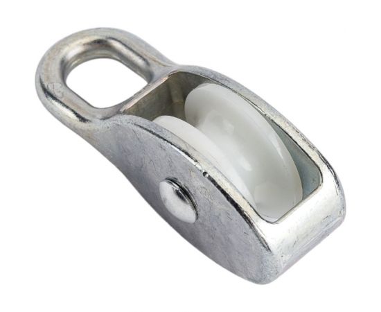 Одинарный блок для троса Tech-Krep оцинк. нейлон.шкив 30мм 125327 – изображение 2