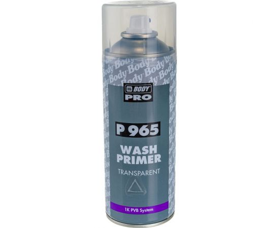 Аэрозольный грунт HB BODY 965 WASH PRIMER кислотный 1К прозр. 0,4л 5100000020 – изображение 3