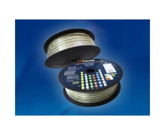 Светодиодная лента Uniel ULS-2835-60LED/m-10mm-IP67-220V-8W/m-50M-W 50 м. UL-00000858 – изображение 3
