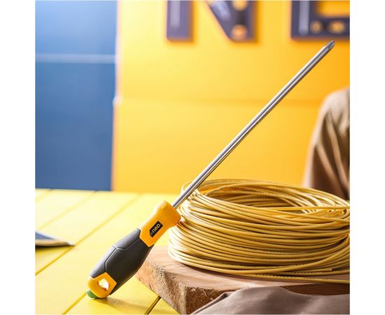 Крестовая отвертка DELI DL638250 PH3x250мм (магнит, TPR+PP ручка) 98373 – изображение 3