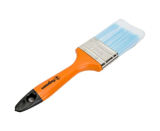 Плоская кисть Петрович 50 мм, искусственная щетина, пластиковая рукоятка 4100002400 – изображение 3