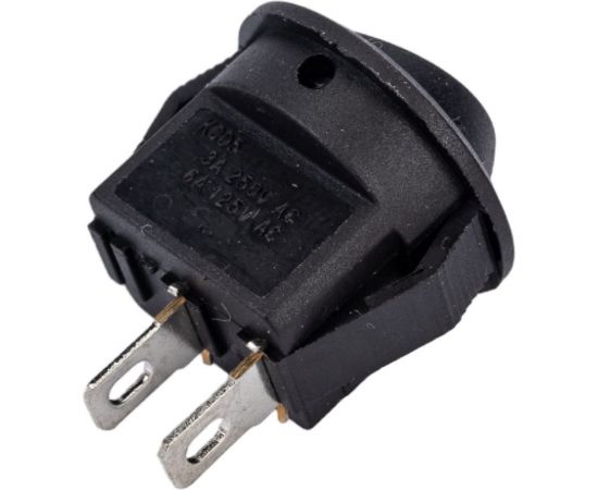 Клавиша Nord-Yada 250V 3А круглая Micro черная (2конт.) ON-OFF (2шт в упаковке) 905482 – изображение 3