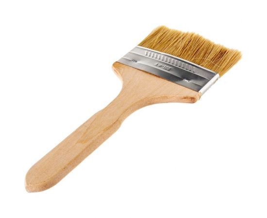 Флейцевая кисть НИКИЩЕ КФ-100 мм, натуральная щетина 02-02-08 – изображение 3