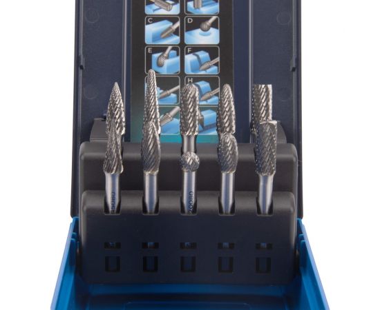 Набор борфрез твердосплавных NORGAU 10 шт. (8 мм) 077200080 – изображение 4