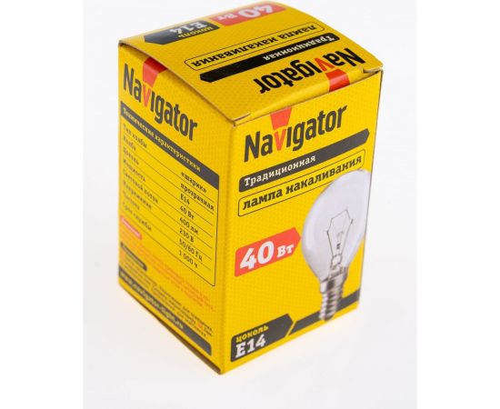 Лампа Navigator ДШ 40вт Р45, 230в. Е14 94314 – изображение 4