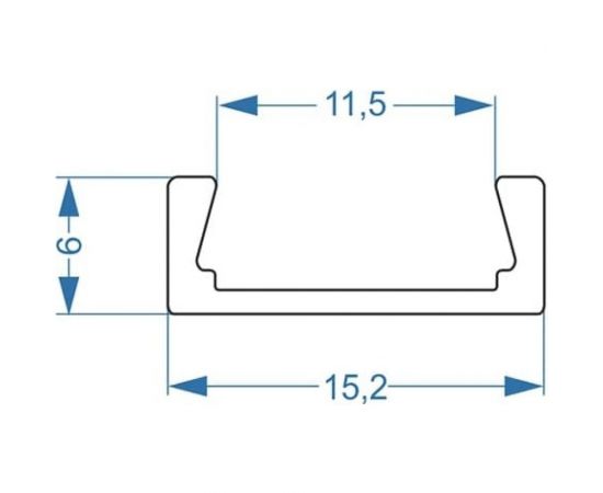 Накладной алюминиевый профиль Ardylight ALS-1506 anod 3.0 с экраном – изображение 4