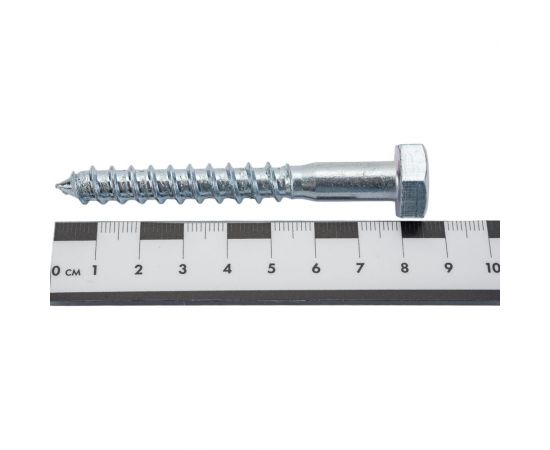 Сантехнический шуруп с ШГ ЕВРОПАРТНЕР DIN 571 Zn 10х80 2шт. 5 0961 1 – изображение 4