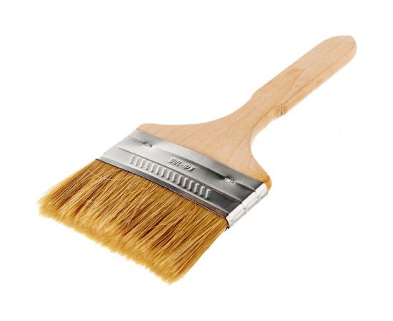 Флейцевая кисть НИКИЩЕ КФ-100 мм, натуральная щетина 02-02-08 – изображение 4