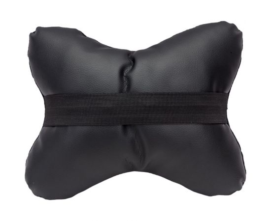 Подушка на подголовник SKYWAY алькантара/искусственная кожа, черная S08001004 – изображение 4