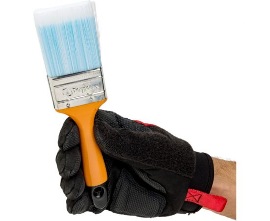 Плоская кисть Петрович 50 мм, искусственная щетина, пластиковая рукоятка 4100002400 – изображение 5