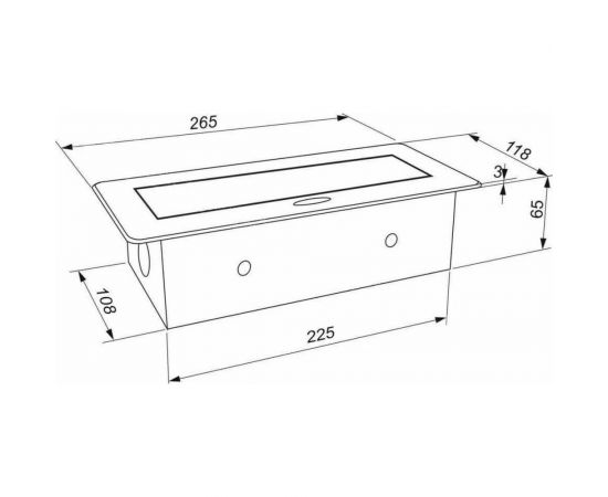 Выдвижной встраиваемый блок розеток Inrior выдвижная розетка, на 2 EURO розетки, 2 RJ45 и 2 USB-A+C, черный, TORO-55-20 – изображение 6