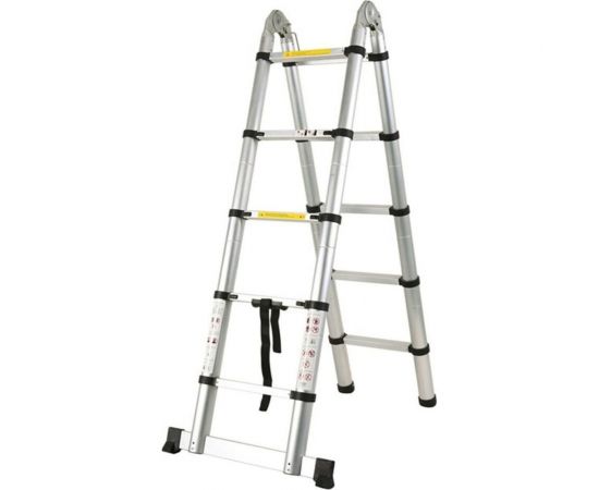 Телескопическая лестница-стремянка WORKY 1.6м/3.2м, 5/10 ступеней ARD128094 