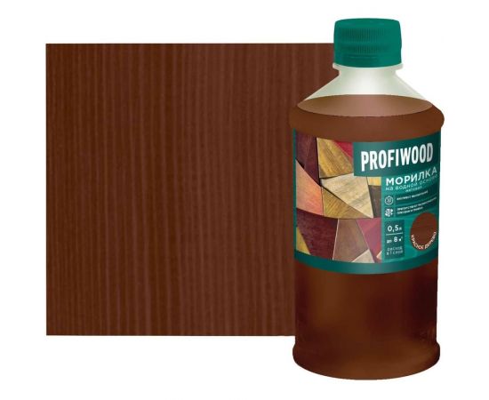 Морилка Profiwood на водной основе, красное дерево, 0.5 кг 67690 