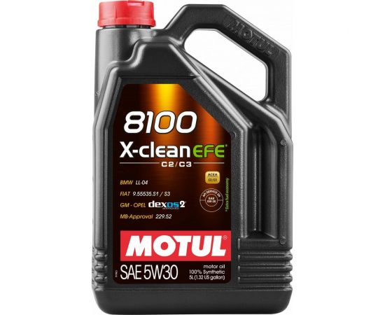 Моторное масло 8100X-сlean EFE 5W30 4л MOTUL 109171 