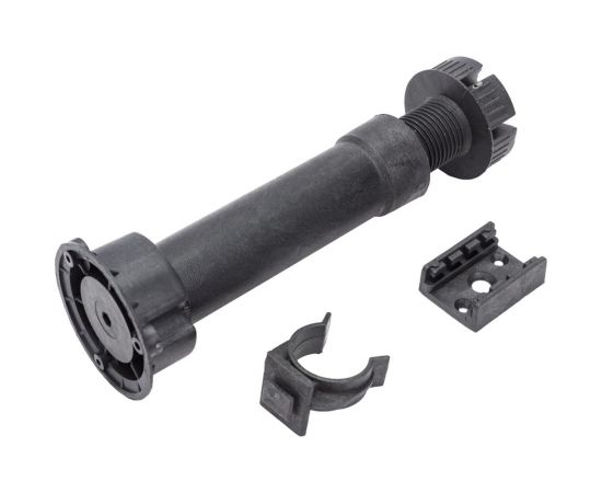 Цокольная ножка Tech-Krep Н150 /145-165/ мм черная комплект 2 шт. с 1 клипсой 129972 