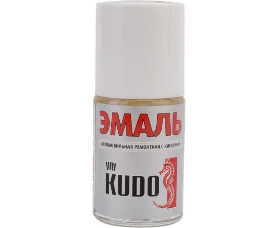 Автомобильная ремонтная эмаль с кисточкой KUDO Белый 202 KU-70202-BB 