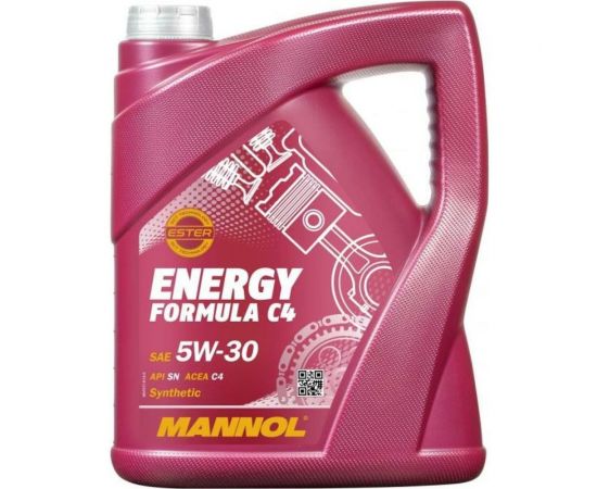 Моторное масло MANNOL ENERGY FORMULA синтетическое, C4, 5W-30, 5 л 79175 