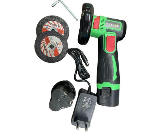 Углошлифовальная машина Zitrek AG 12, 75мм, 12 B, Li-Ion акк. 2x2.0Ач 063-4401 