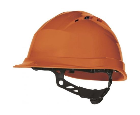 Защитная каска из полипропилена с вентиляцией Delta Plus QUARTZ UP IV оранжевая QUARUP4OR 