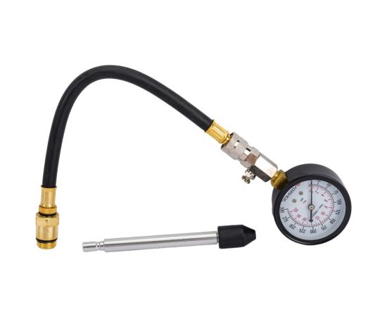 Индикатор компрессии бензиновый с длинным наконечником и шлангом Forsage 6716 
