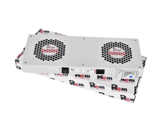 Вентиляторный модуль ЦМО 2 вентилятора с терморегулятором R-FAN-2T – изображение 2