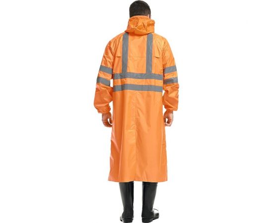 Влагозащитный флуоресцентный плащ ГК Спецобъединение EXTRA-VISION WPL, оранжевый, Плащ 100/104/182 – изображение 2