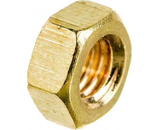 Шестигранная гайка DINFIX DIN 934, латунь, М5, 10 шт. 00-00001723 – изображение 2