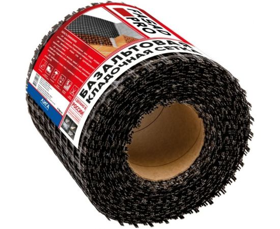 Базальтовая кладочная сетка FasadPro 25x25 мм, 0.25x25 м, 50/50 кН/м, Л УТ0008380 – изображение 2