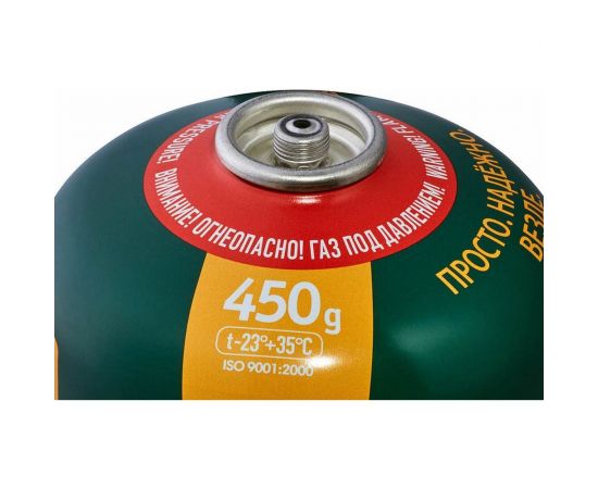 Газовый баллон TOURIST STANDARD резьбовой TBR-450 – изображение 2