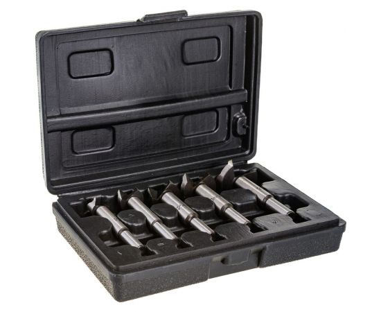 Фрезы по дереву (5 шт; 15, 20, 25, 30, 35 мм; усиленная сталь) FIT IT 36552 – изображение 2