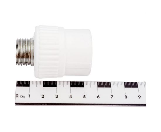 Комбинированная муфта PPRC MeerPlast Дн25x15 Ру25 Base наружнаяя резьба D200-00437 – изображение 4