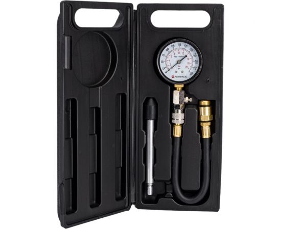 Индикатор компрессии бензиновый с длинным наконечником и шлангом Forsage 6716 – изображение 5