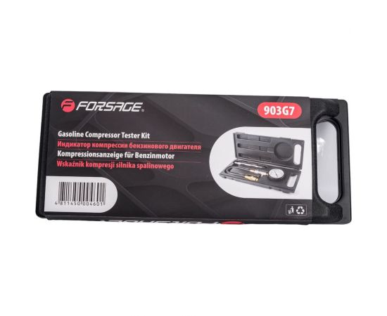 Индикатор компрессии бензиновый с длинным наконечником и шлангом Forsage 6716 – изображение 10