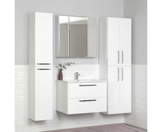 Зеркальный шкаф ИТАНА White 75 750х146х700 22358 – изображение 10