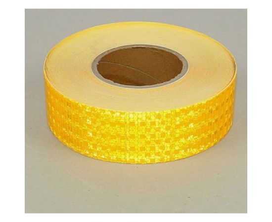 Светоотражающая самоклеящаяся лента СИМАЛЕНД желтая, 5 см х 45 м 1404122 