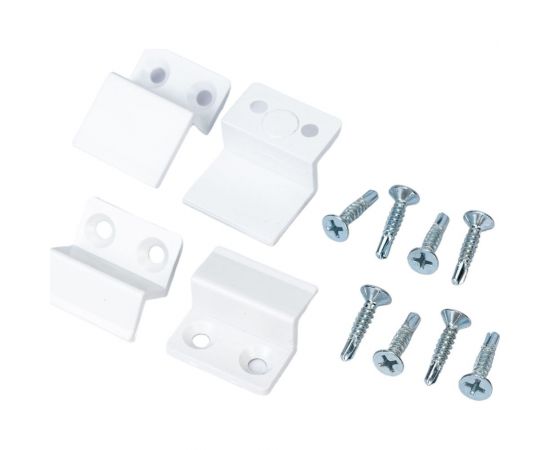 Крепления для москитной сетки ООО ""Полимер-Фарм"" комплект 4 шт. (2 верх, 2 низ), белые 04687202902972 