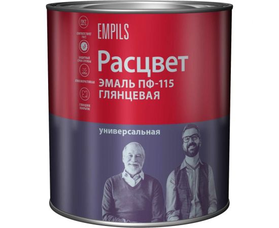 Эмаль Расцвет ПФ-115 черная, 2.7 кг 10095 