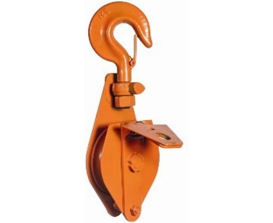 Блок шкивовый однорольный с крюком и откидной щекой 1 т Сибталь 010 0008 1000 