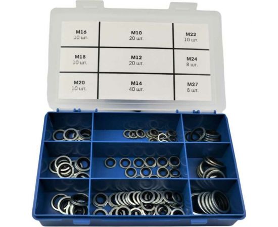 Набор колец резинометаллических BSCR-M 136 шт Цема-Беаринг BSCR-М kit 