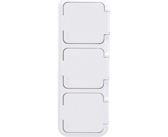 3-местная розетка Bylectrica ОУ IP54, серия ПРАЛЕСКА АКВА, белый, РА16-0131 