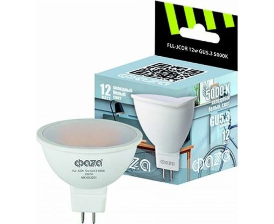 Лампа ФАZА FLL- JCDR 12w GU5.3 5000K 230/50 5038714 