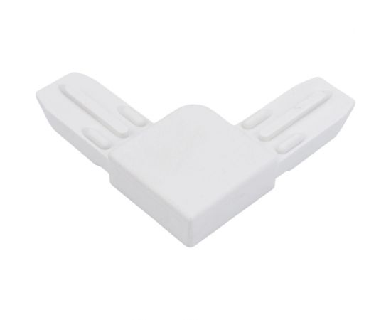 Соединительный пластиковый уголок для москитного профиля Невский Крепеж белый, 4 шт. 826229 – изображение 2